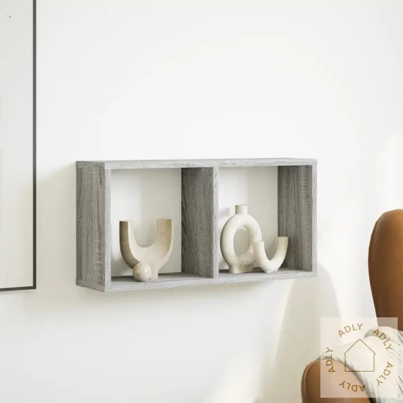 Veggskap 60X16X30 Cm Grå Sonoma Konstruert Tre