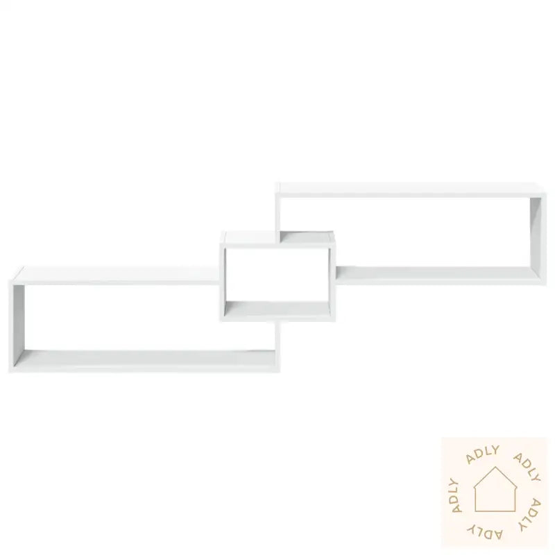 Veggskap 158X18X53 Cm Hvit Konstruert Tre