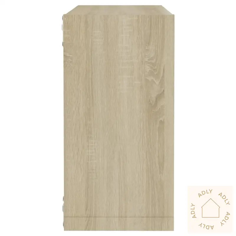 Vegghyller Kubeformet 2 Stk Sonoma Eik 30X15X30 Cm
