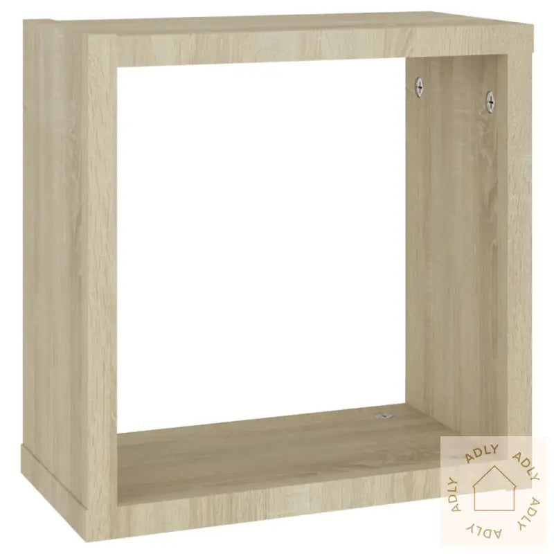 Vegghyller Kubeformet 2 Stk Sonoma Eik 30X15X30 Cm