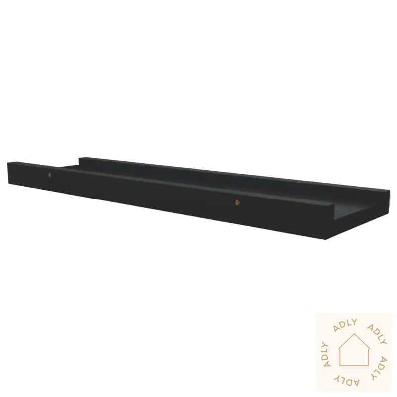 Flytende Vegghyller 2 Stk Svart 40X9X3 Cm Mdf
