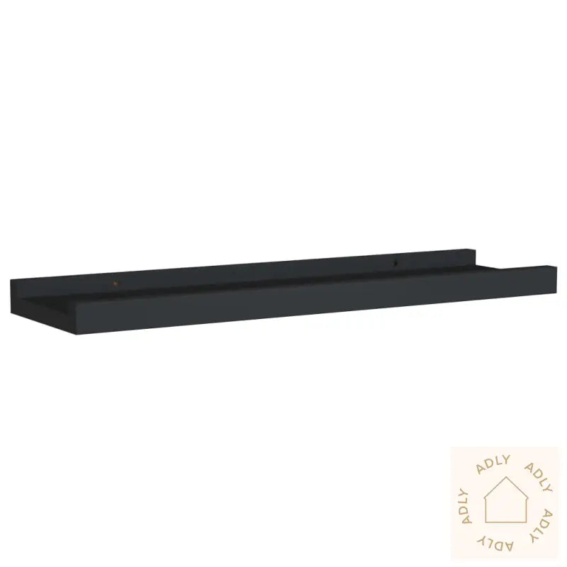 Flytende Vegghyller 2 Stk Svart 40X9X3 Cm Mdf