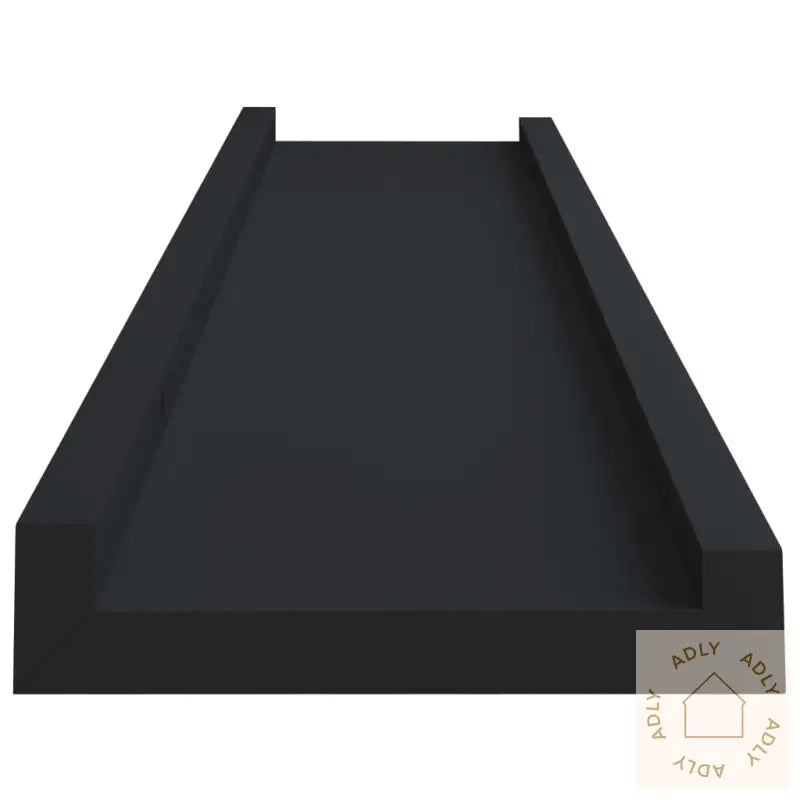 Flytende Vegghyller 2 Stk Svart 40X9X3 Cm Mdf