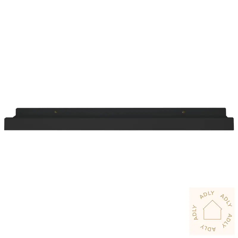 Flytende Vegghyller 2 Stk Svart 40X9X3 Cm Mdf