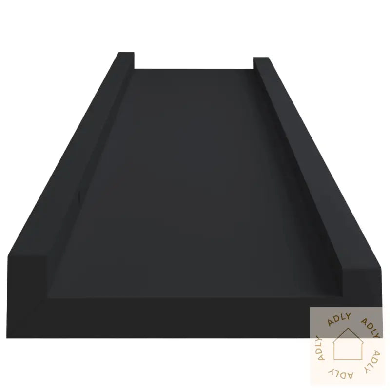 Flytende Vegghyller 2 Stk Svart 60X9X3 Cm Mdf