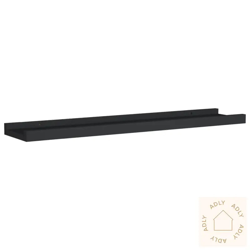 Flytende Vegghyller 2 Stk Svart 60X9X3 Cm Mdf
