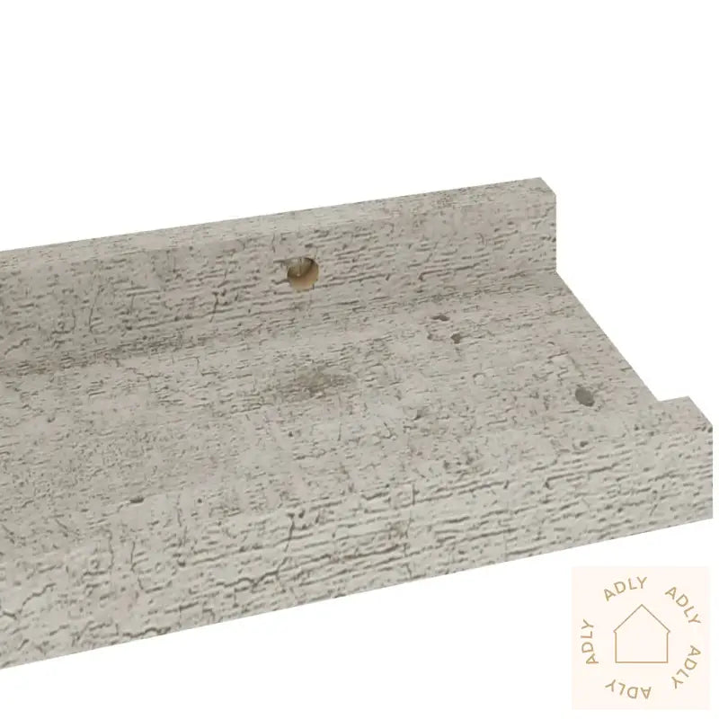 Vegghyller 2 Stk Betonggrå 40X9X3 Cm
