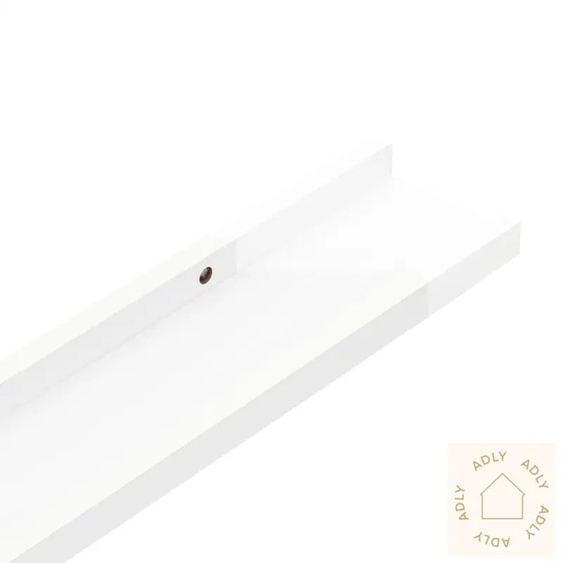 Vegghyller 2 Stk Høyglans Hvit 60X9X3 Cm