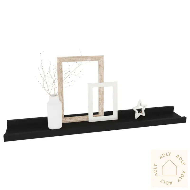 Vegghyller 4 Stk Svart 60X9X3 Cm