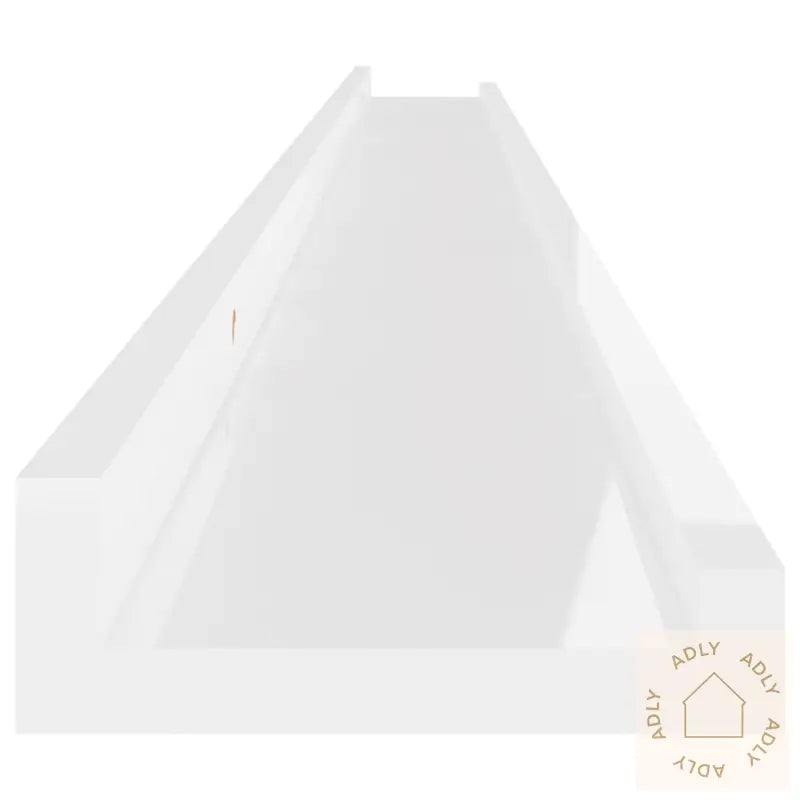 Vegghyller 2 Stk Høyglans Hvit 115X9X3 Cm