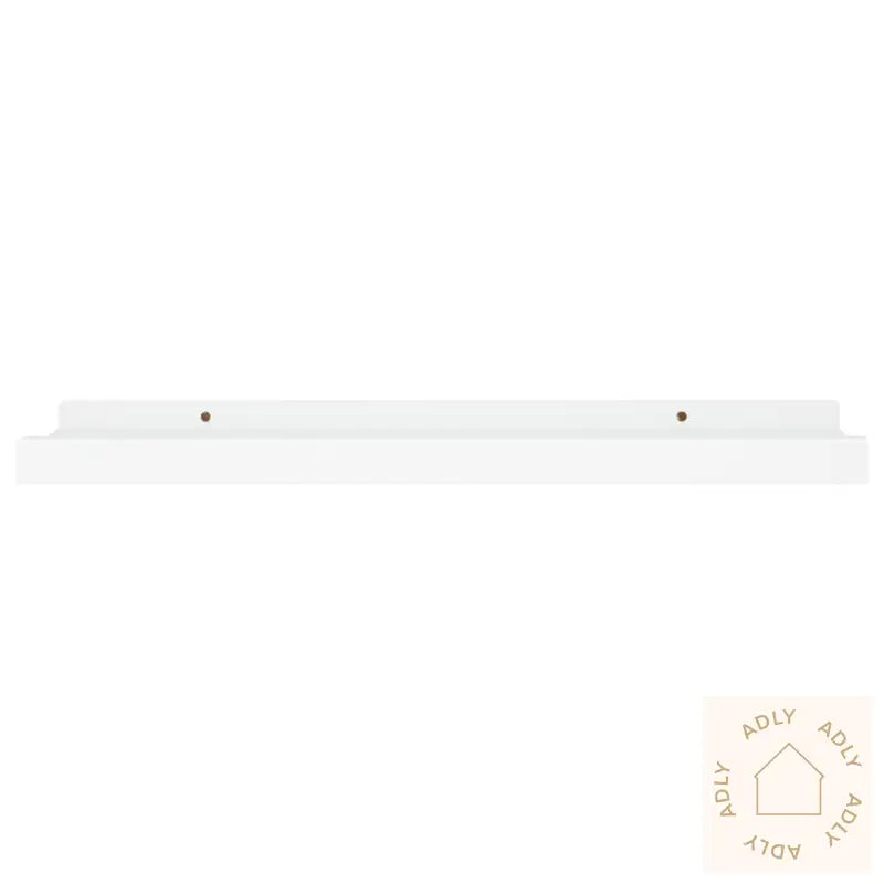 Flytende Vegghyller 2 Stk Hvit 40X9X3 Cm Mdf