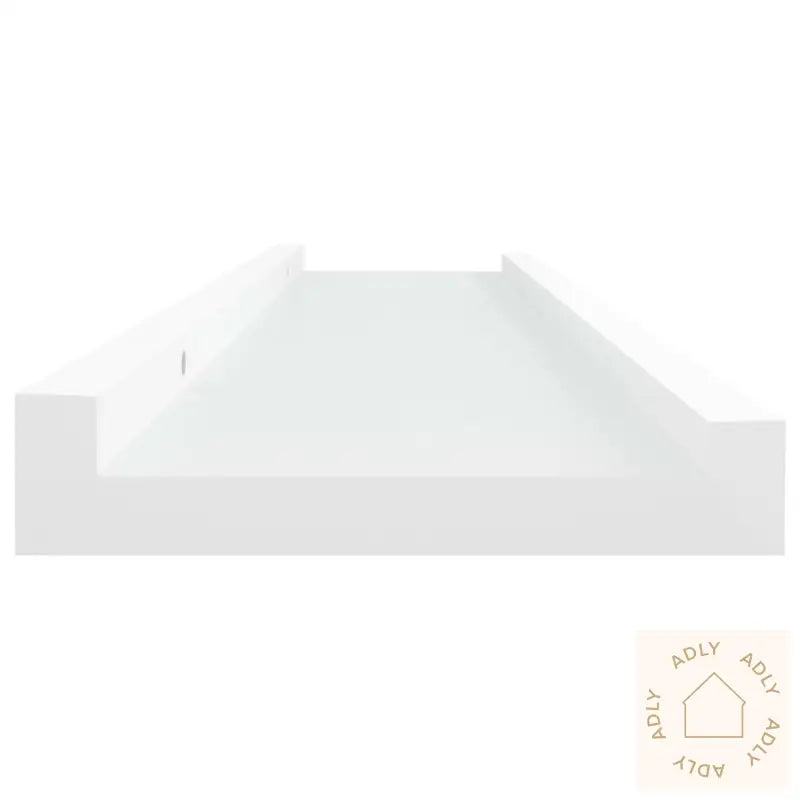 Flytende Vegghyller 2 Stk Hvit 40X9X3 Cm Mdf