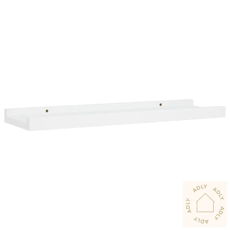 Flytende Vegghyller 2 Stk Hvit 40X9X3 Cm Mdf
