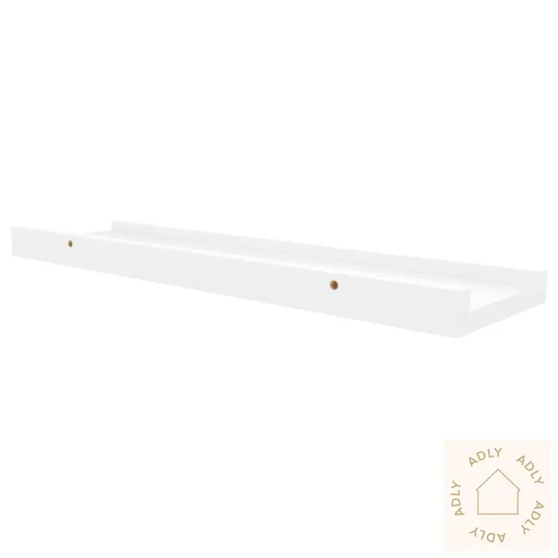 Flytende Vegghyller 2 Stk Hvit 40X9X3 Cm Mdf