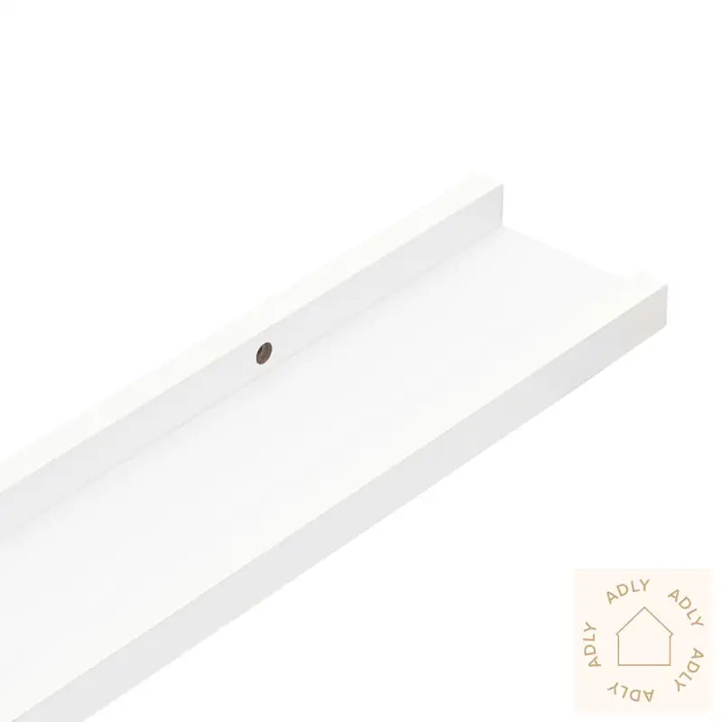 Flytende Vegghyller 2 Stk Hvit 40X9X3 Cm Mdf