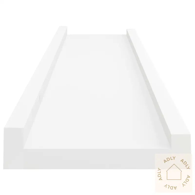 Flytende Vegghyller 2 Stk Hvit 40X9X3 Cm Mdf