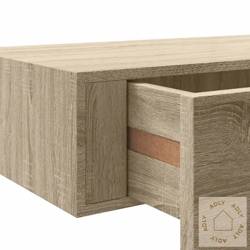 Veggmonterte Skuffehyller 2 Stk Eik 60X23,5X10 Cm Mdf