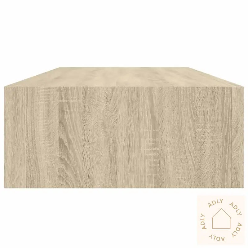 Veggmonterte Skuffehyller 2 Stk Eik 60X23,5X10 Cm Mdf