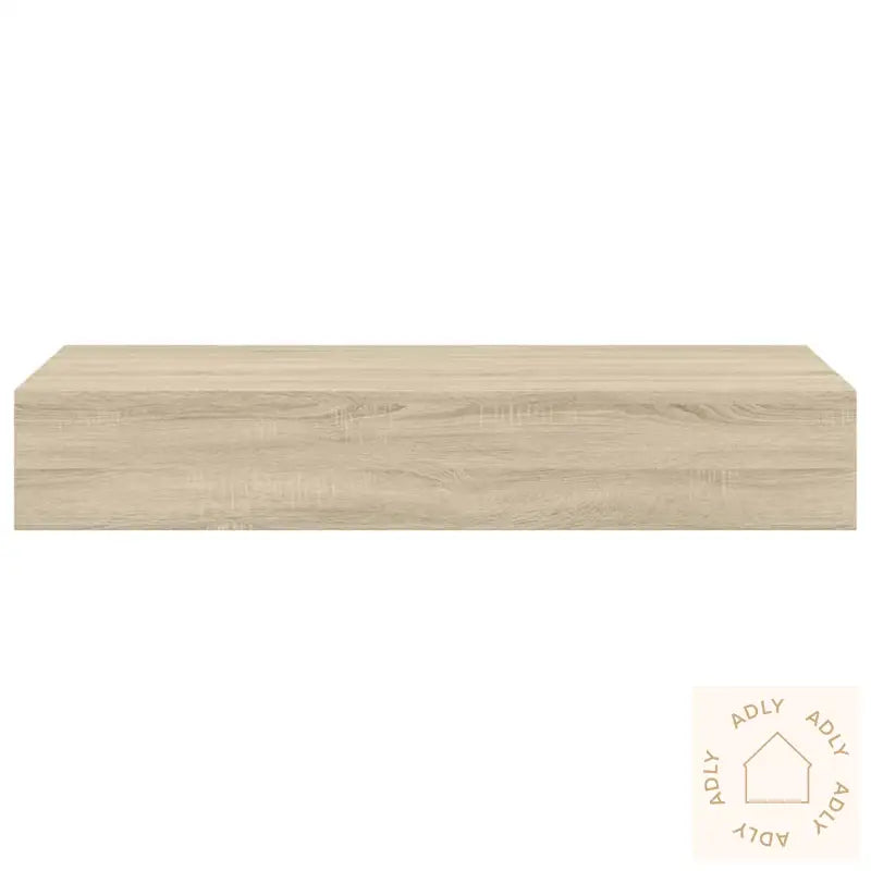 Veggmonterte Skuffehyller 2 Stk Eik 60X23,5X10 Cm Mdf