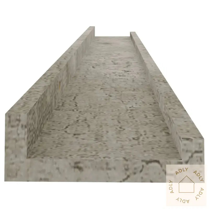 Vegghyller 4 Stk Betonggrå 80X9X3 Cm