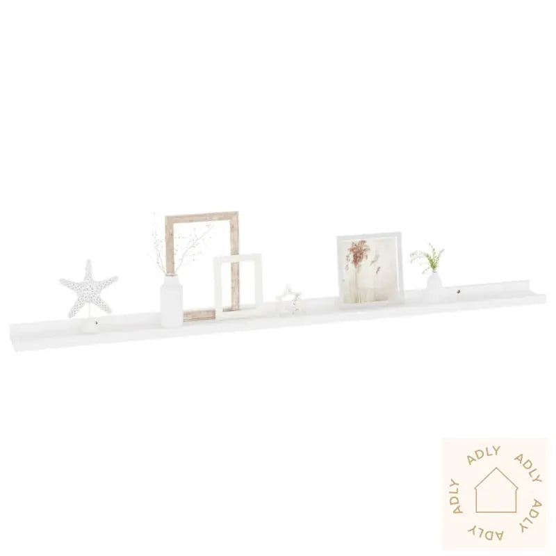 Vegghyller 2 Stk Hvit 115X9X3 Cm
