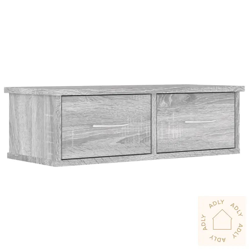 Veggskap Grå Sonoma 60X26X18,5 Cm Konstruert Tre
