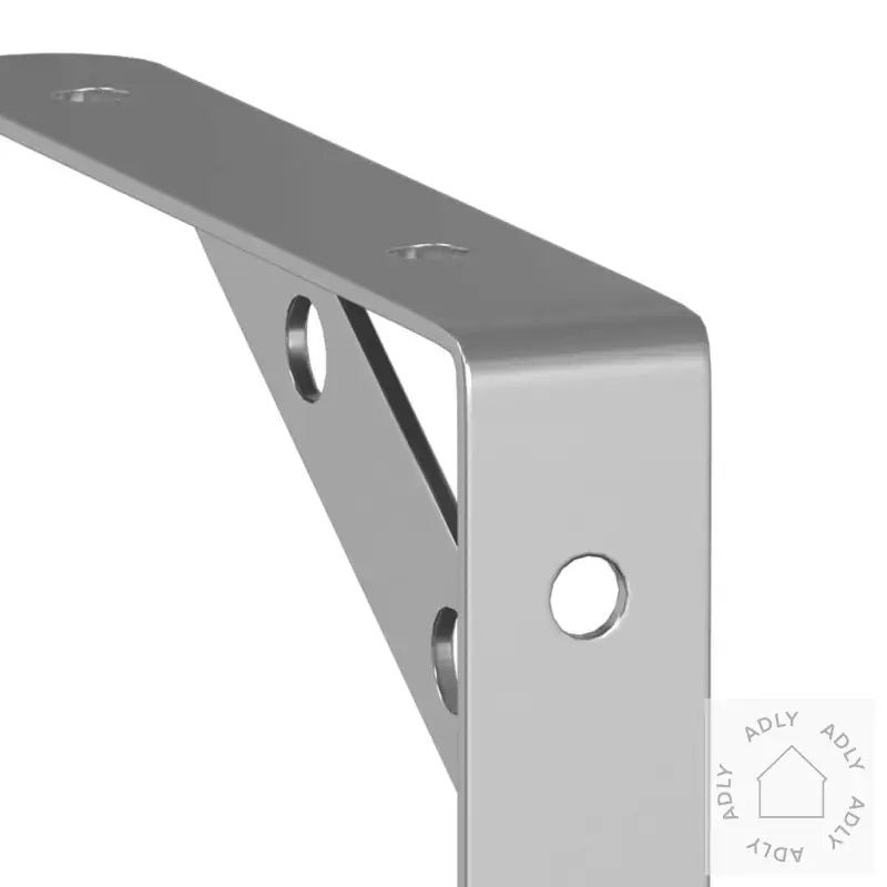 Hyllebraketter 4 Stk 15X2,5X11,5 Cm Sølv Rustfritt Stål