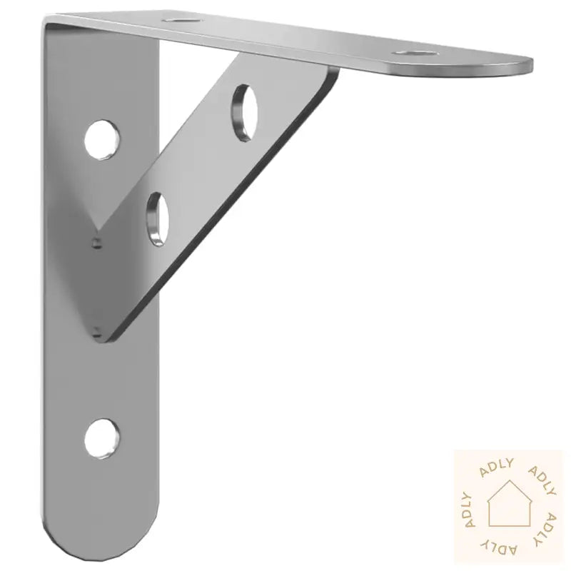 Hyllebraketter 4 Stk 15X2,5X11,5 Cm Sølv Rustfritt Stål