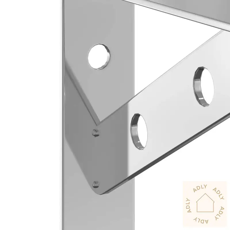 Hyllebraketter 4 Stk 15X2,5X11,5 Cm Sølv Rustfritt Stål