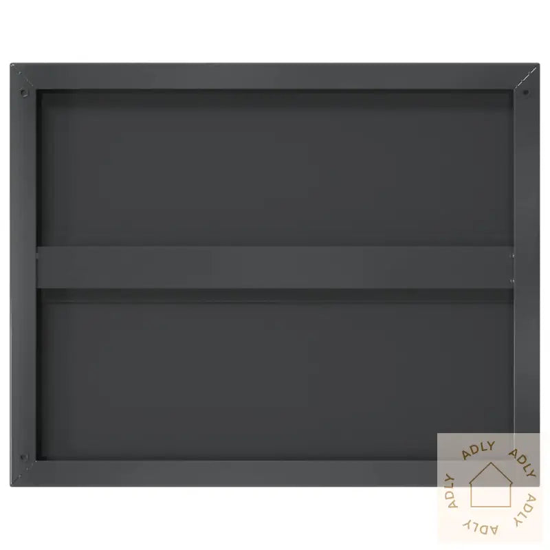 Vegghyller 2 Stk 50X40X3 Cm Svart Rustfritt Stål
