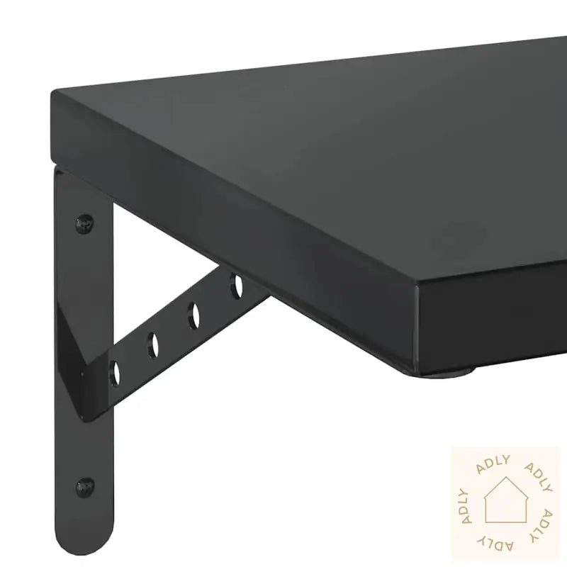 Vegghyller 2 Stk 100X30 Cm Svart Rustfritt Stål