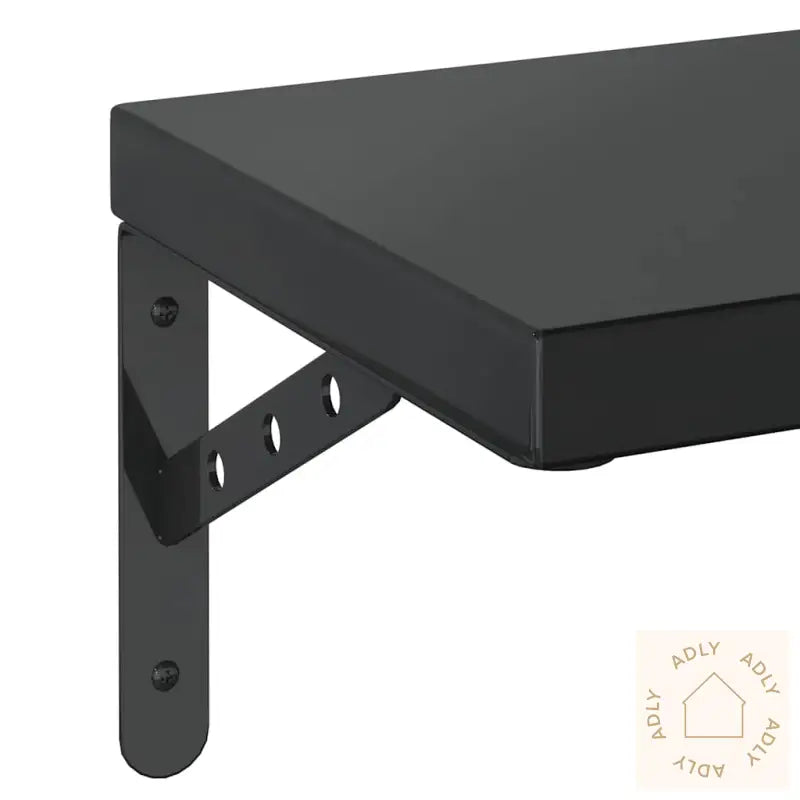 Vegghyller 2 Stk 50X23,5 Cm Svart Rustfritt Stål