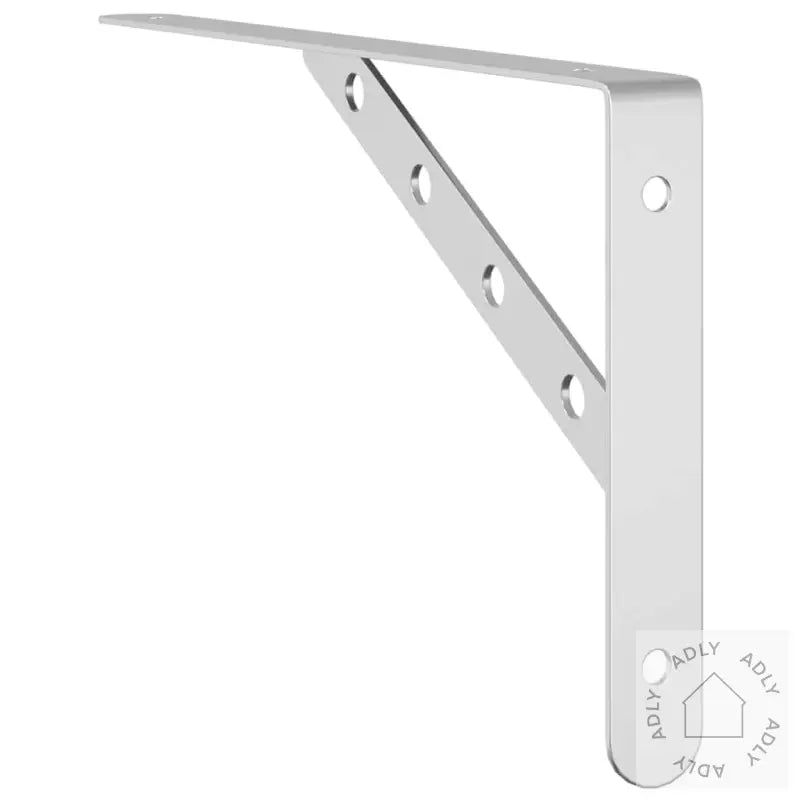Hyllebraketter 4 Stk 30X2,5X15,5 Cm Sølv Rustfritt Stål