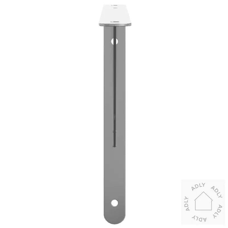 Hyllebraketter 4 Stk 40X2,5X25 Cm Sølv Rustfritt Stål