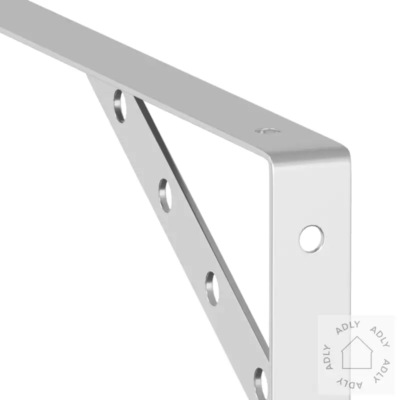 Hyllebraketter 4 Stk 30X2,5X15,5 Cm Sølv Rustfritt Stål