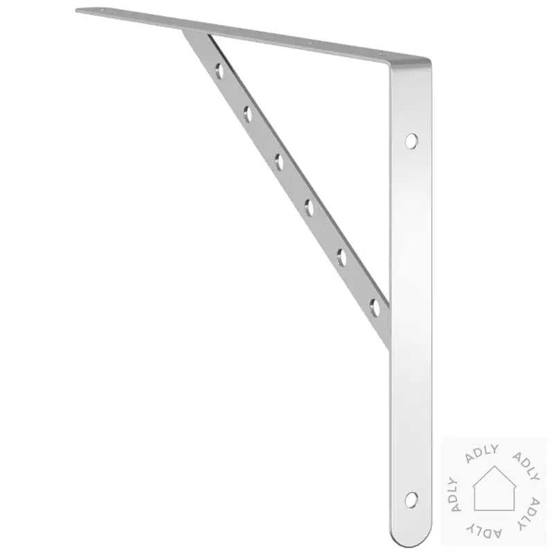 Hyllebraketter 4 Stk 40X2,5X25 Cm Sølv Rustfritt Stål