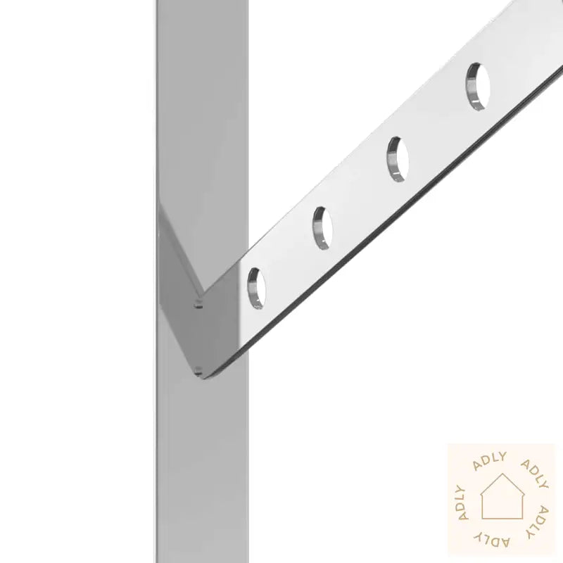 Hyllebraketter 4 Stk 30X2,5X15,5 Cm Sølv Rustfritt Stål