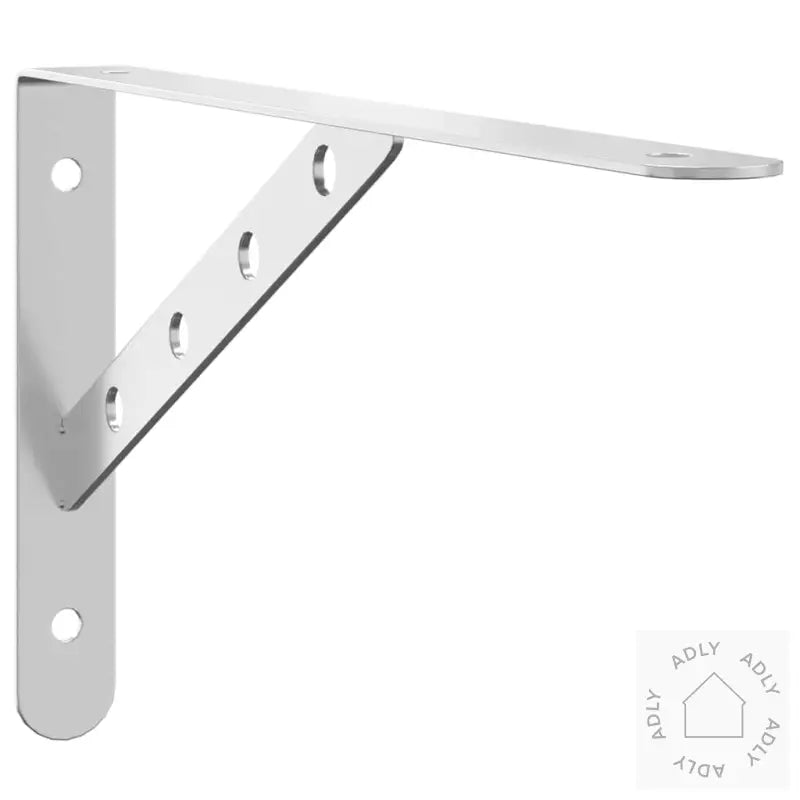 Hyllebraketter 4 Stk 30X2,5X15,5 Cm Sølv Rustfritt Stål