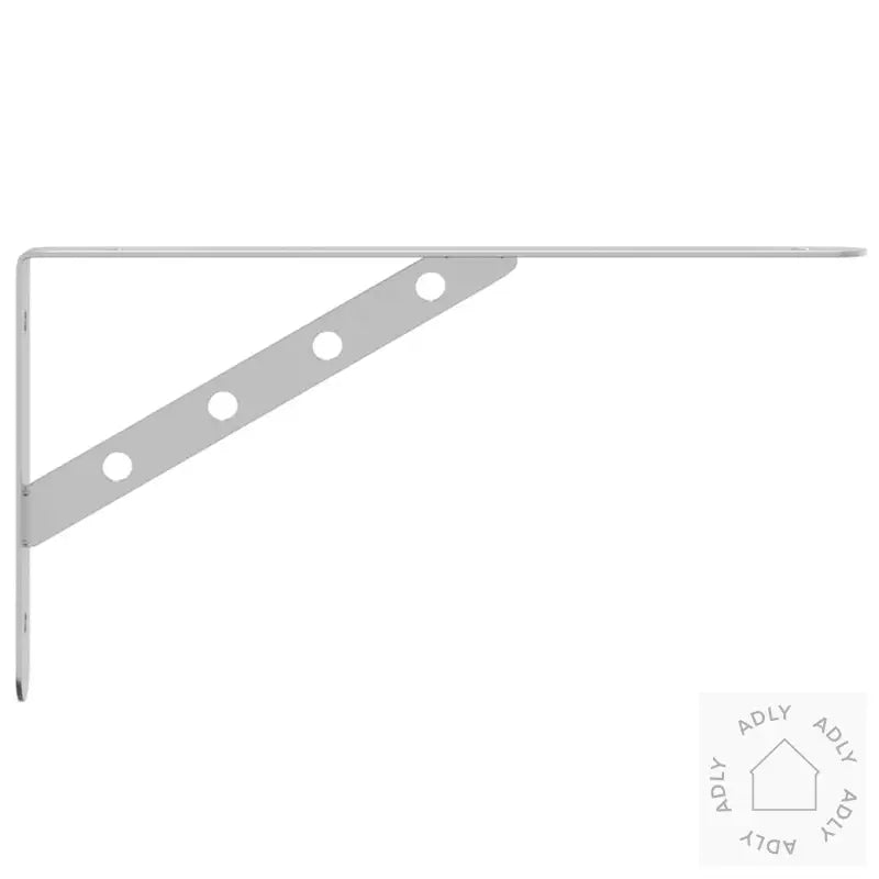 Hyllebraketter 4 Stk 30X2,5X15,5 Cm Sølv Rustfritt Stål
