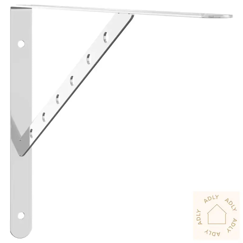 Hyllebraketter 4 Stk 40X2,5X25 Cm Sølv Rustfritt Stål