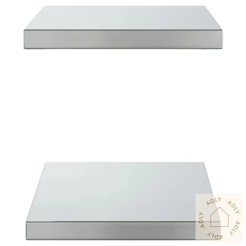 Vegghyller 2 Stk 50X30X3 Cm Sølv Rustfritt Stål