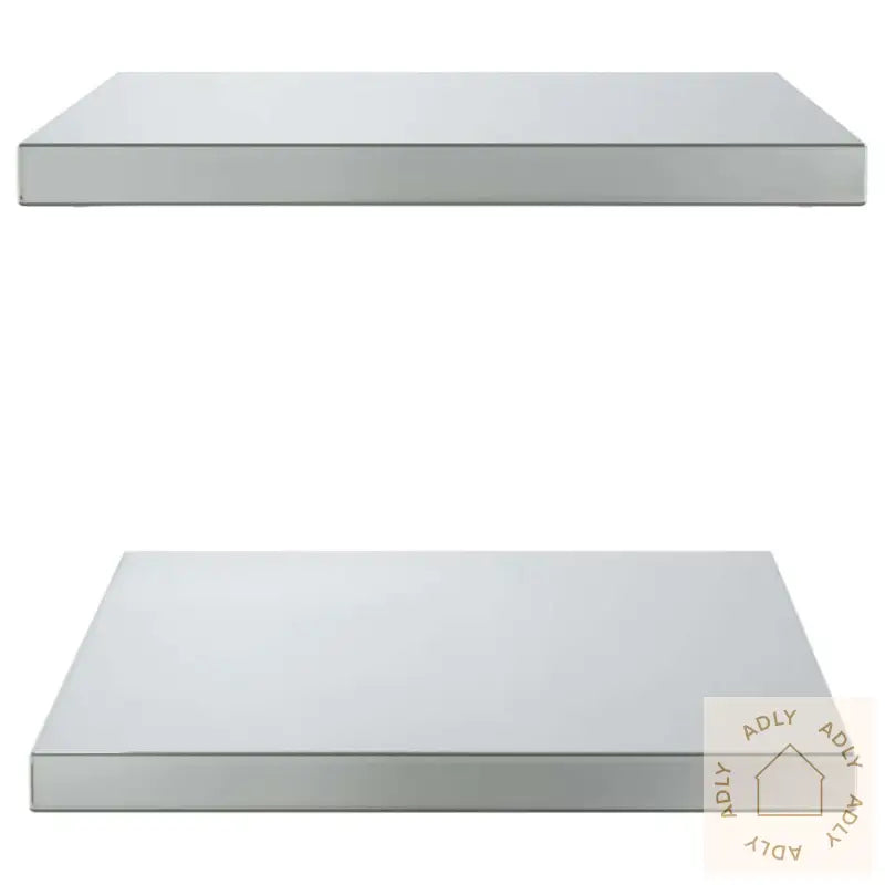 Vegghyller 2 Stk 50X40X3 Cm Sølv Rustfritt Stål