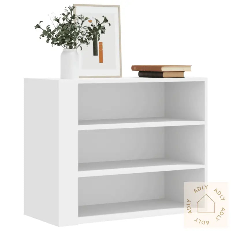 Veggskap Hvit 75X35X60 Cm Konstruert Tre