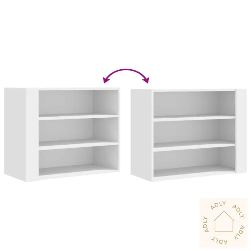 Veggskap Hvit 75X35X60 Cm Konstruert Tre