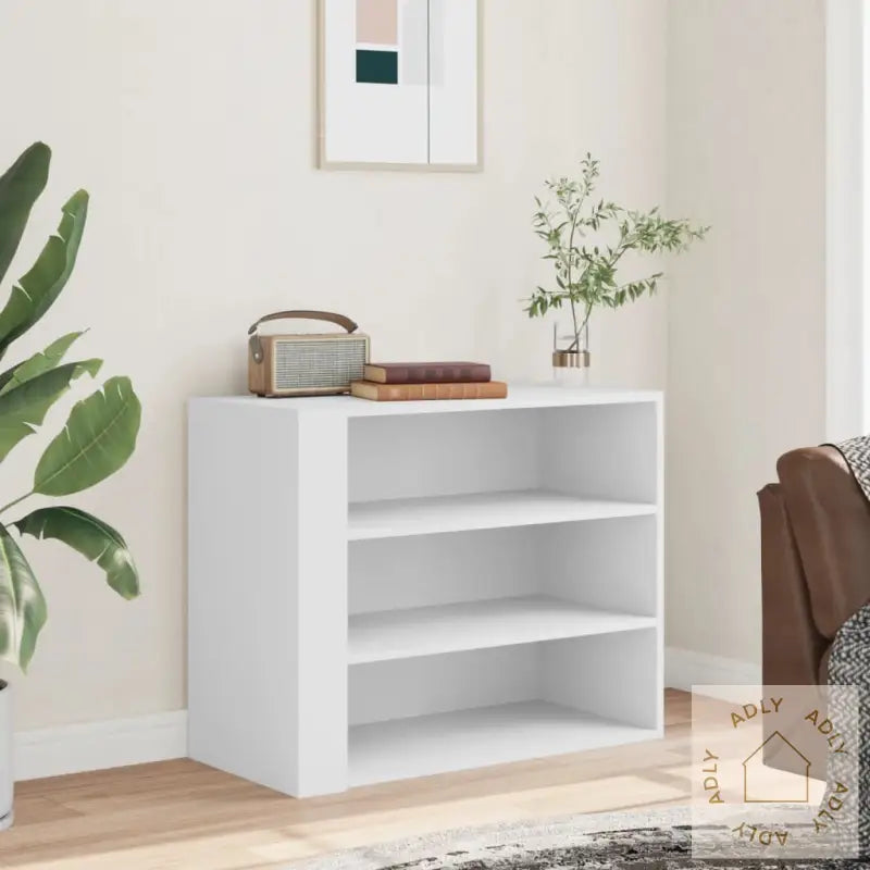 Veggskap Hvit 75X35X60 Cm Konstruert Tre