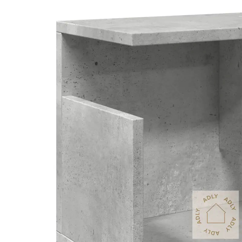 Veggskap 80X20X30 Cm Betonggrå Konstruert Tre