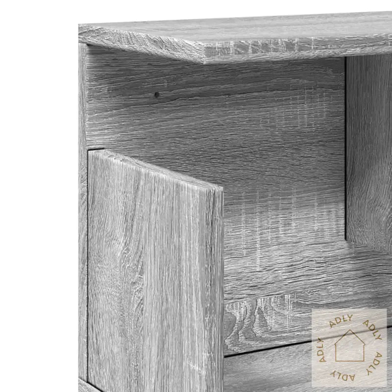 Veggskap 100X20X30 Cm Grå Sonoma Konstruert Tre