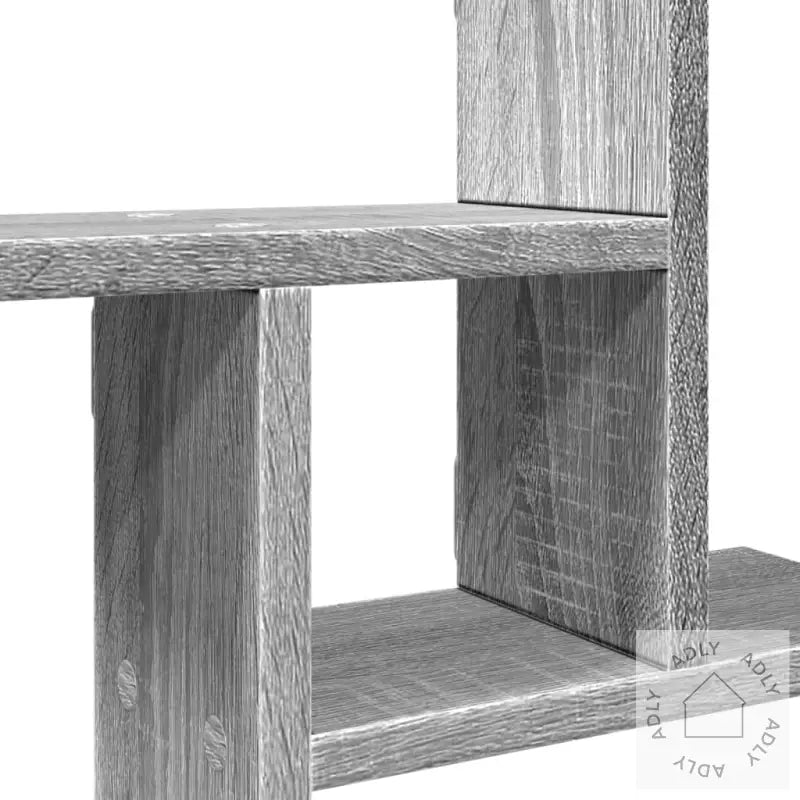 Vegghyller 2 Stk Grå Sonoma 38X12X38 Cm Konstruert Tre