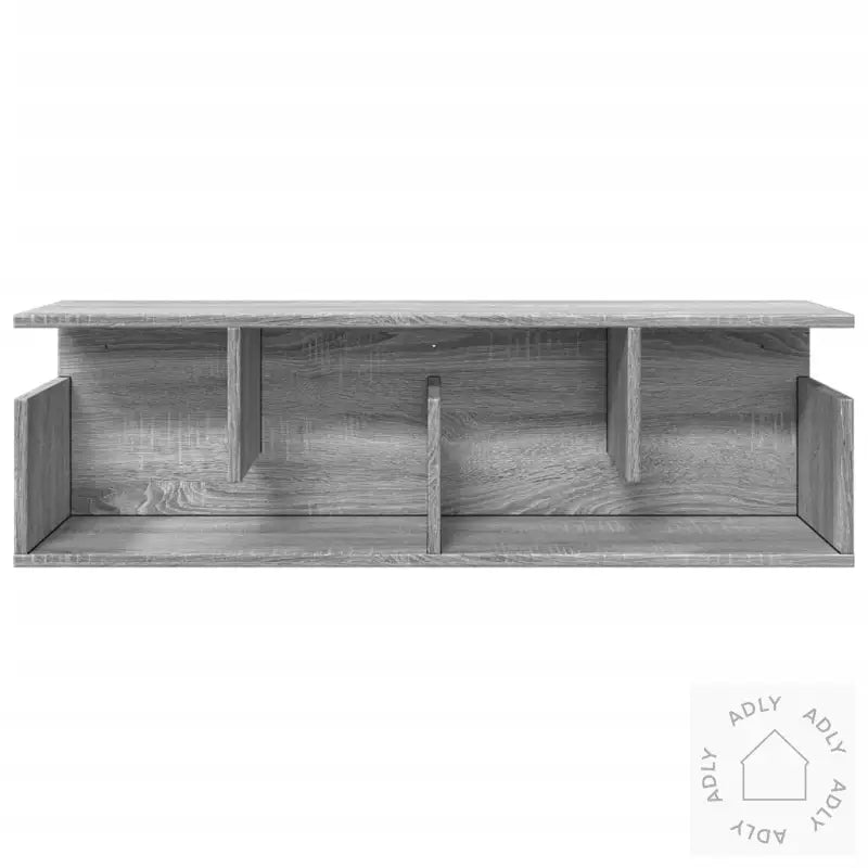 Veggskap 100X20X30 Cm Grå Sonoma Konstruert Tre