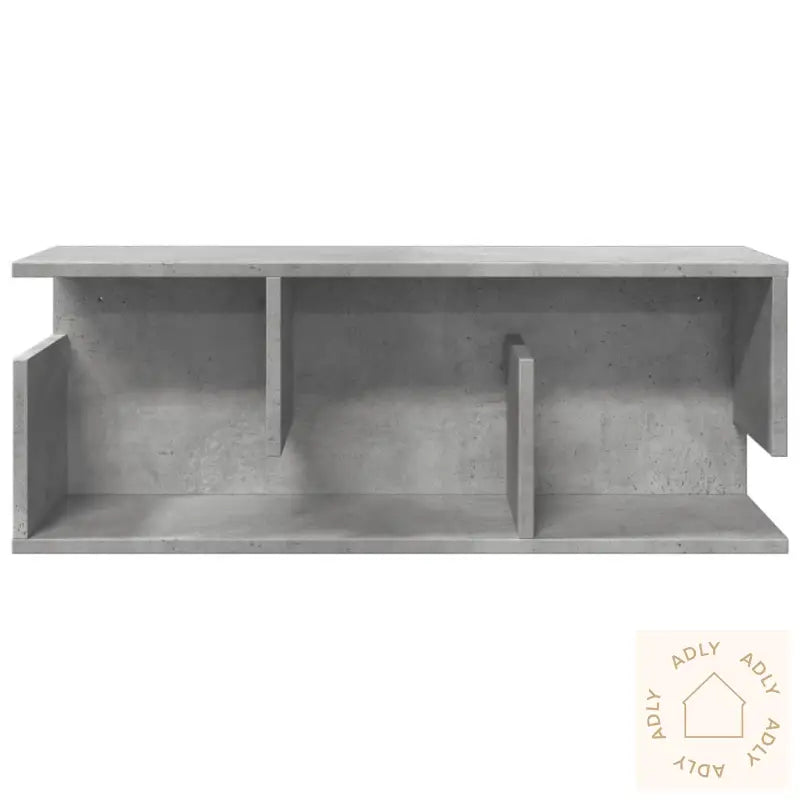 Veggskap 80X20X30 Cm Betonggrå Konstruert Tre